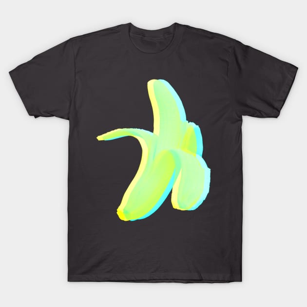 Anaglyphic banana T-Shirt by TRIME